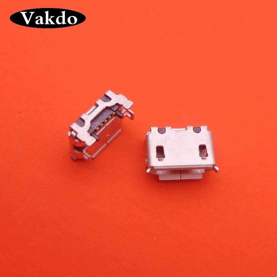 

100 шт./лот micro mini usb разъем зарядный порт док-станция разъем 5 pin Запасные запасные части Женский 5-контактный pcb мощность