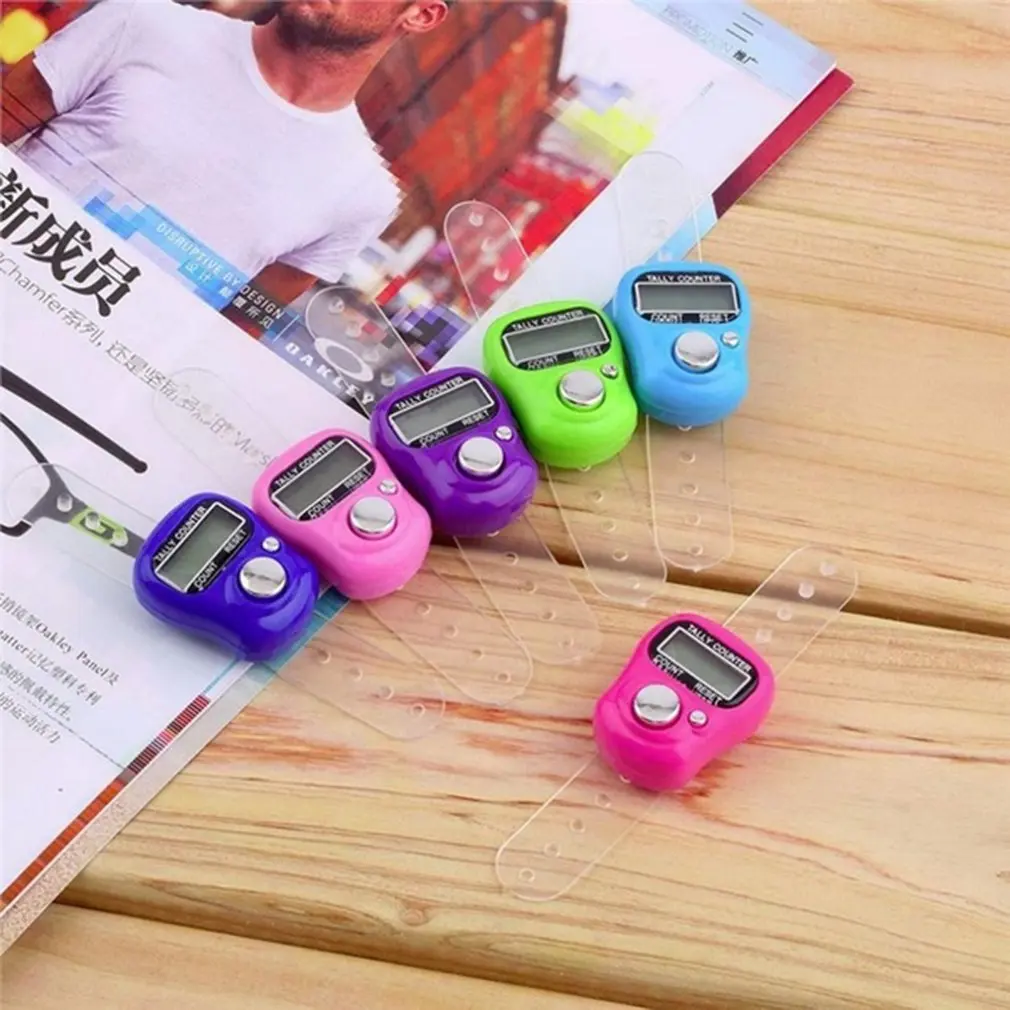Mini 5-Digit LCD Electronic Digital Golf Finger Hand Held Ring Tally Counter | Инструменты