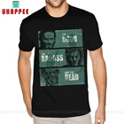 Классные Футболки с изображением ходячих мертвецов Рика Дэрила Диксона, мужские футболки, черные футболки для мужчин