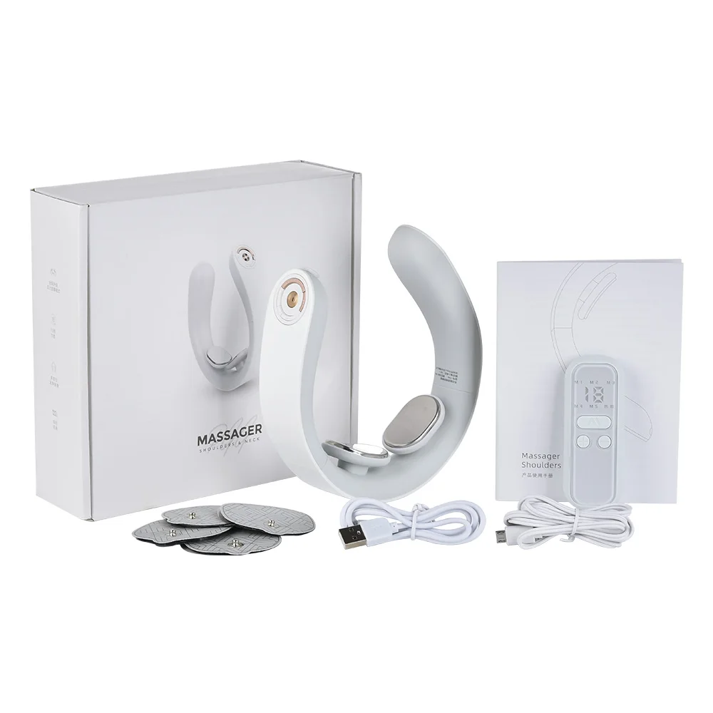 

Electric Neck and Back Shoulder Massager Heated Neck Sore Muscle Pain relief Cure For Physical Therapy Health Care Relaxation