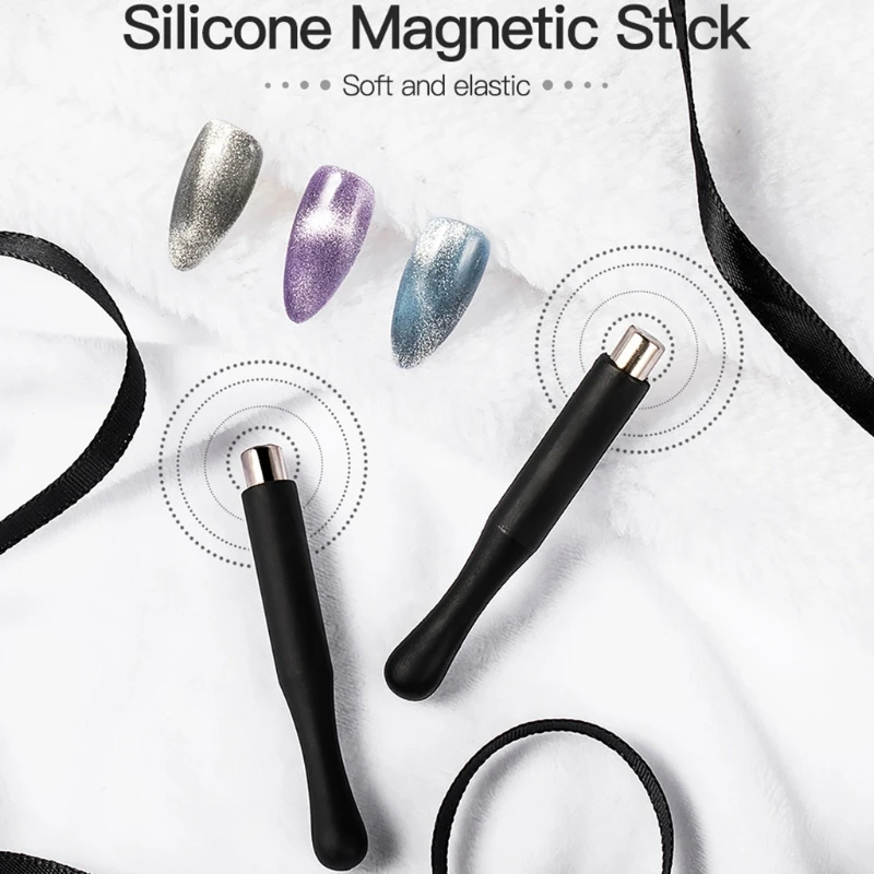 

Y1UF Magnet Nail Magnet Stick Cat Eye Nail Glue Nails Art Supplies Tools