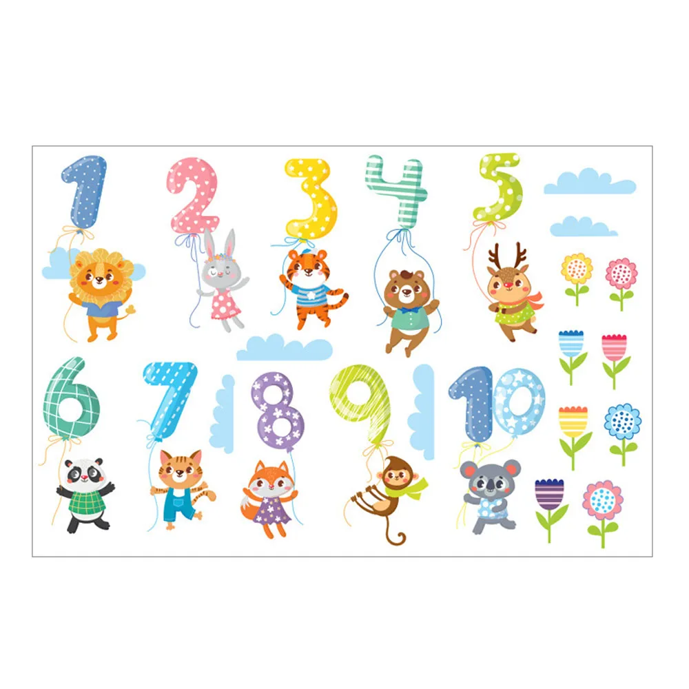 Номер на стену для домашнего декора анималистический настенный наклейки