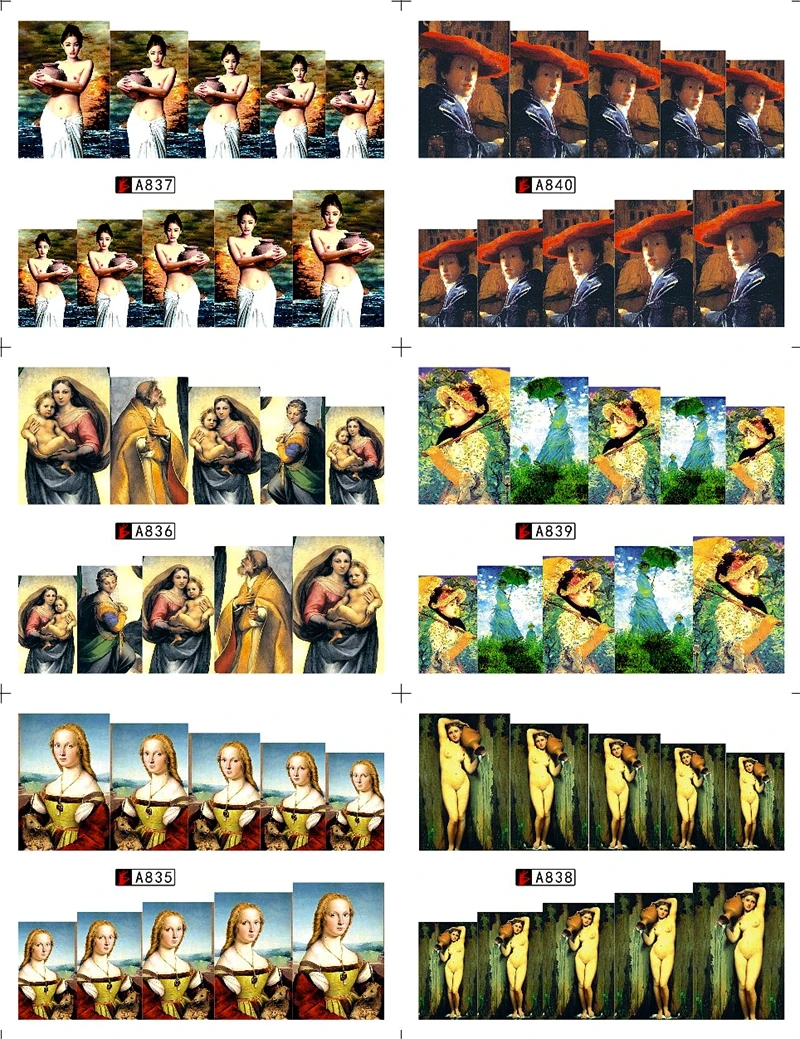 12 шт./лот переводные наклейки для ногтей с изображением мультяшной мыши