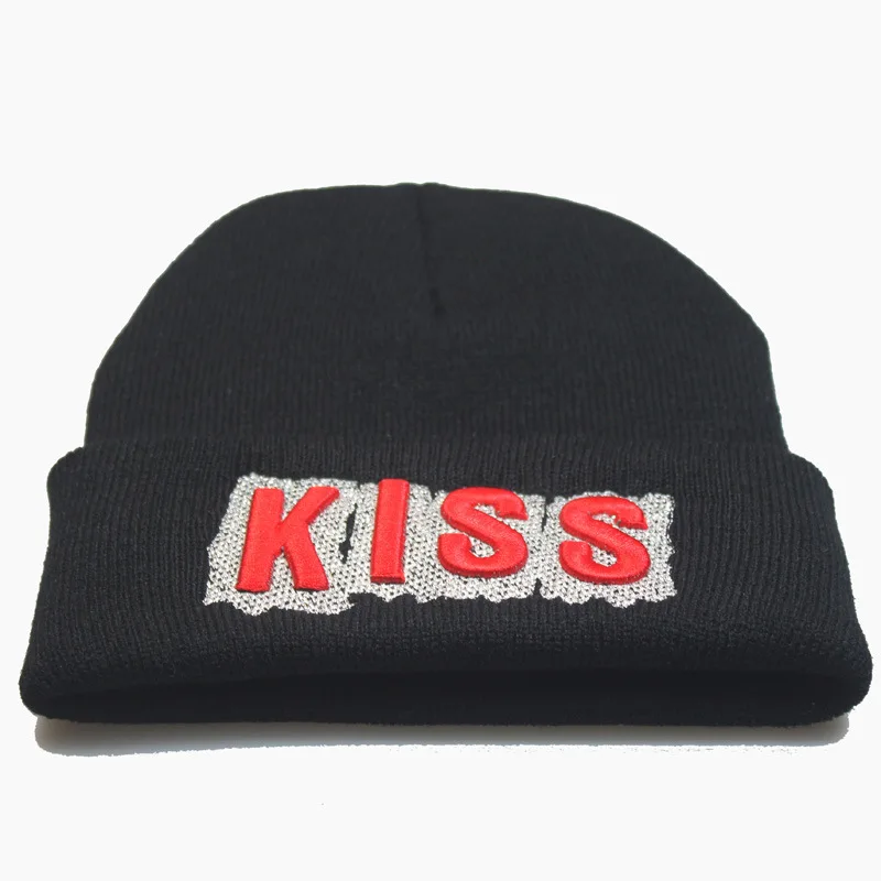 

Love And Kiss Hat Caps Letter Three-Dimensional Embroidery Knit Hat Hood Woolen Hat For Unisex
