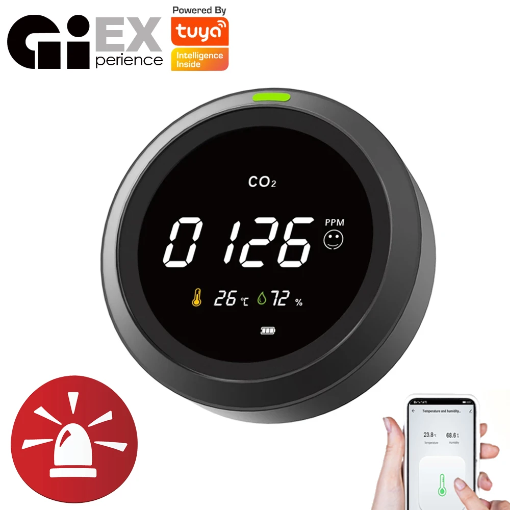 

Wi-Fi умный детектор температуры и влажности углекислого газа