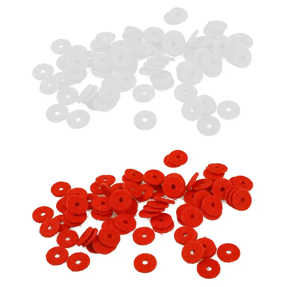 

90PCS 1MM/2MM Piano Washer Felt Piano Repair Tool Part Felt Ring Pad Woollen Washers Piano Tuning Musical Instrument Accessories