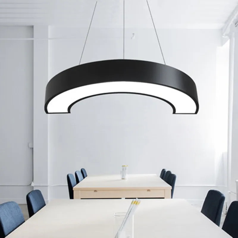 

Irregular Semicircular Luminaria Led Pendant Light Lustre Lamparas Dining Room Office Led Suspension Lamp Modern Led Lighting