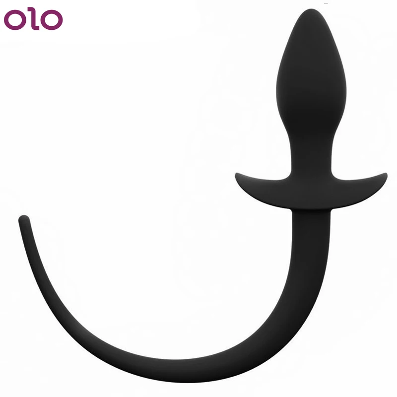 Силиконовая Анальная пробка в виде хвоста собаки фаллоимитатор искусственный