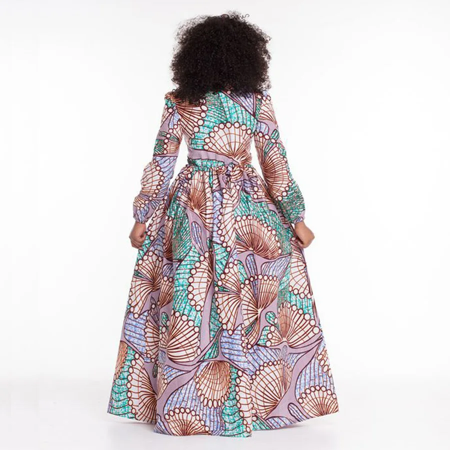 Женское длинное платье в африканском стиле традиционная африканская одежда