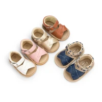 baby girl sandals baby shoes flats leather rubber sole anti slip first walker newborn toddler sandals girl crib shoes summer