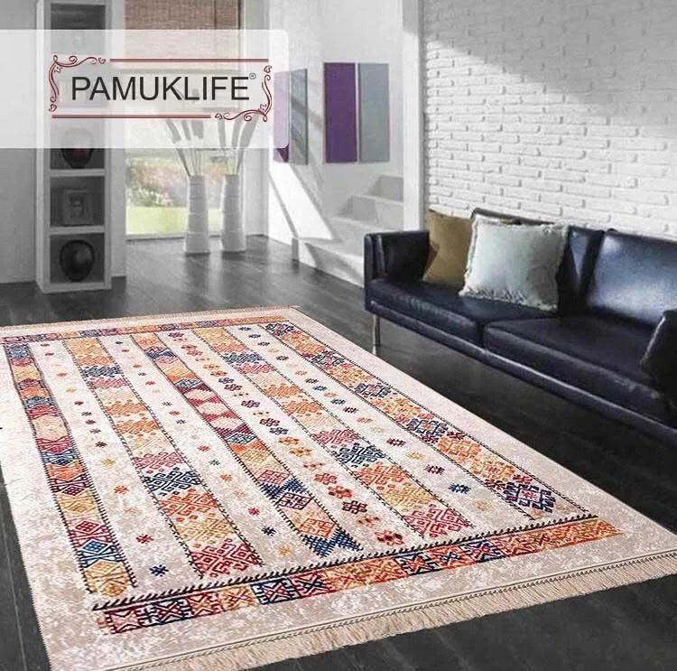 Pamuklife искусственная кожа нескользящая подошва ковер дорожный карнавал моющийся