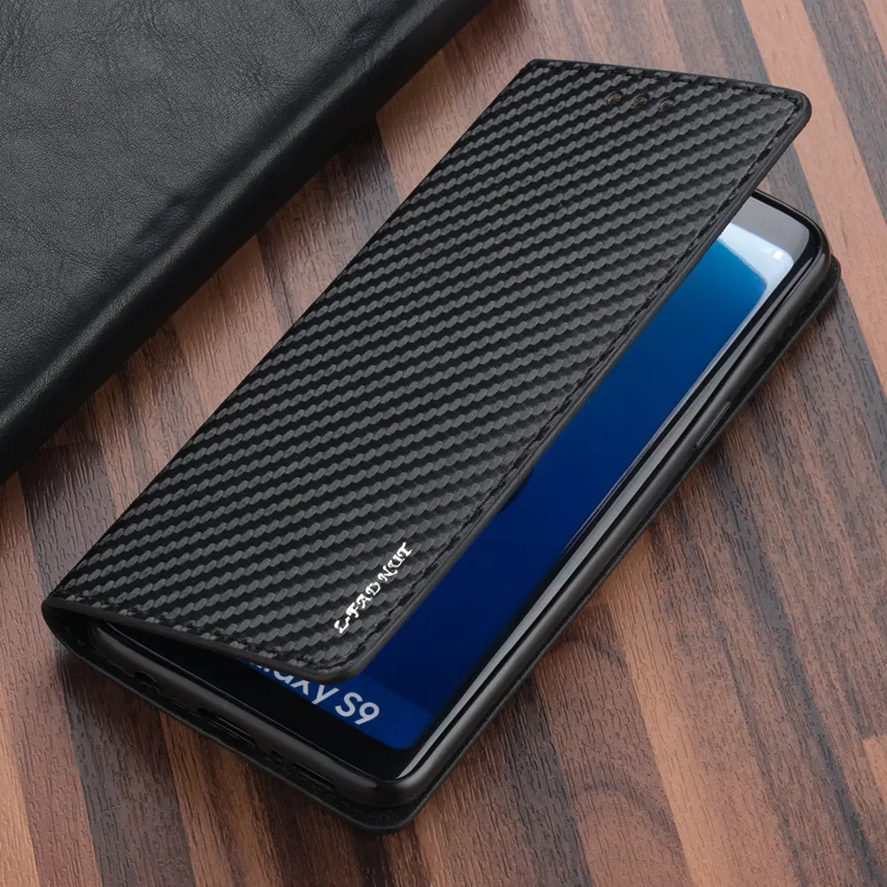 Кожаный чехол бумажник LCHULLE для HUAWEI Mate 20 P30 Lite Pro Nova 4e с отделениями карт откидной