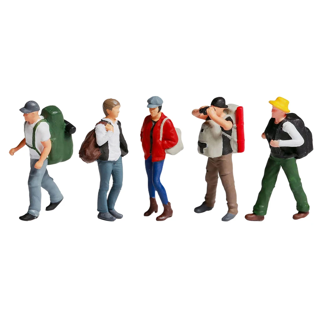 

Кукла с персонажами в масштабе 1/87, для микро-сцены, модель поезда «сделай сам», украшение