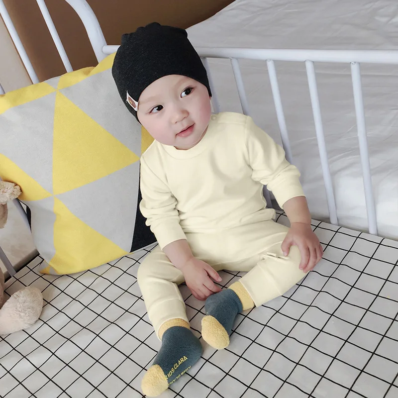 2020 New 3M-2T Winter Baby Girl Clothes Set Boys Shirts+pants 2pcs Kids Clothing Girls Cotton Suits | Детская одежда и обувь