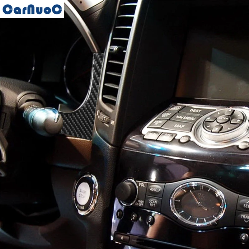 

Carbon Fiber Sticker For Infiniti FX 2009-2013 QX70 2014-2017 Car Dashboard Outer Frame Panel Trim Decal Styling Accessories