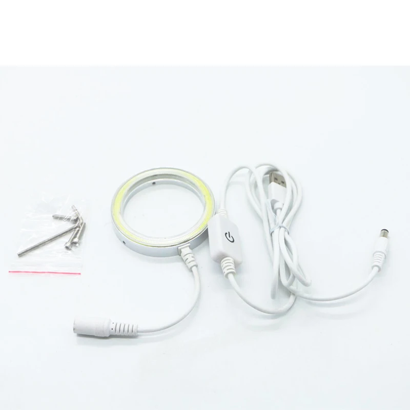 Ультратонкий кольцевой светильник Kaisi 60 светодиодов регулируемый для микроскопа