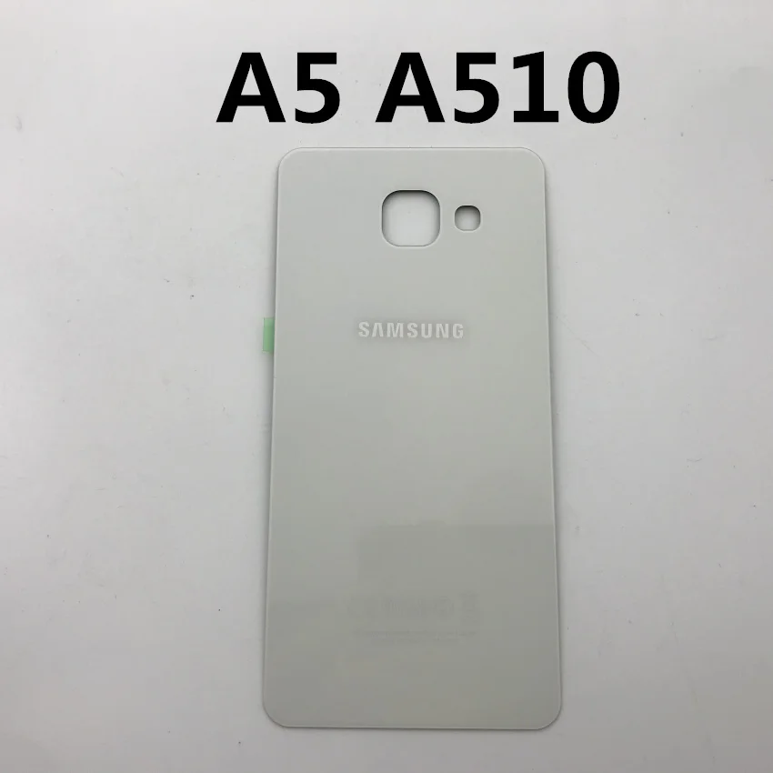 Для samsung Galaxy A3 A310 A5 A510 A7 A710 задняя крышка батарейный чехол 3D стекло задняя крышка корпус крышка задняя дверь чехол Замена - Цвет: A510 white