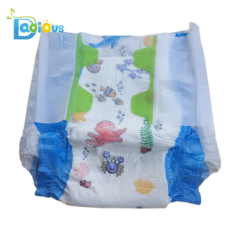 Детские подгузники abdl с милым принтом Ocean World эластичной талией детские