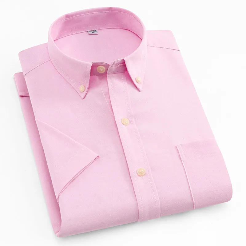 

Shirts Men Clothes Solid Simple All Match Summer Short Sleeve Mens Shirt Casual Trendy Turn-down Collar High Quality Daily Chic