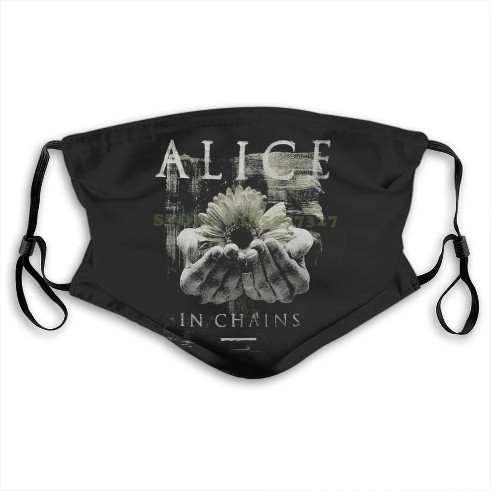 

Хлопковая маска для лица «Алиса в цепочке», размер M ~ 2Xl