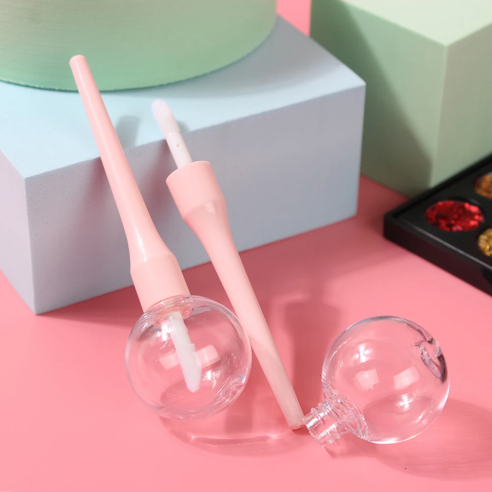 5 шт. прозрачные пластиковые тюбики для блеска губ|Многоразовые бутылки| |