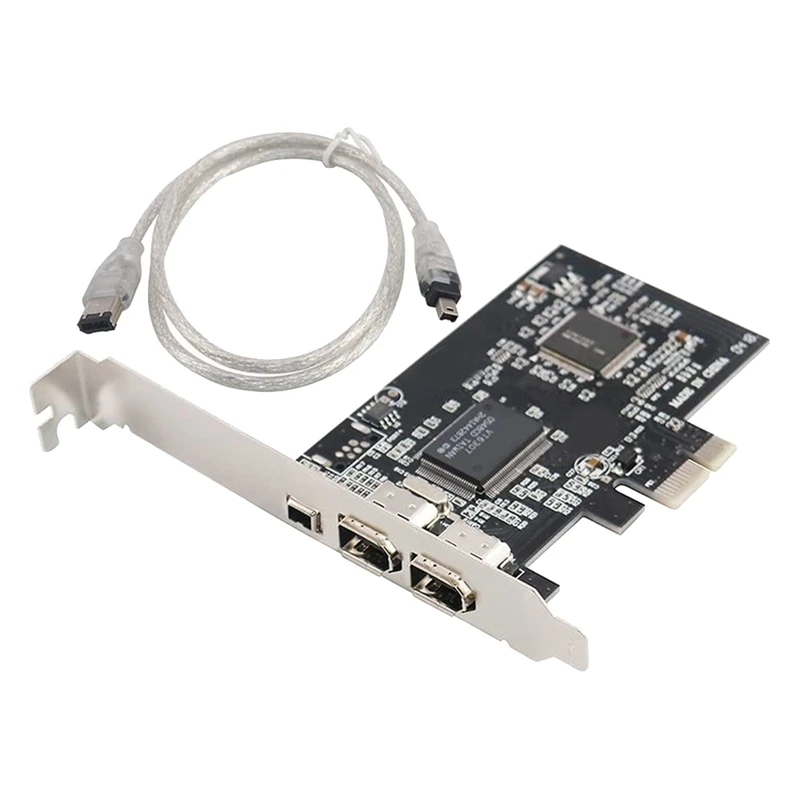 Карта Firewire 1394 PCIe 3 порта 1394A PCI Express на внешний контроллер адаптера IEEE