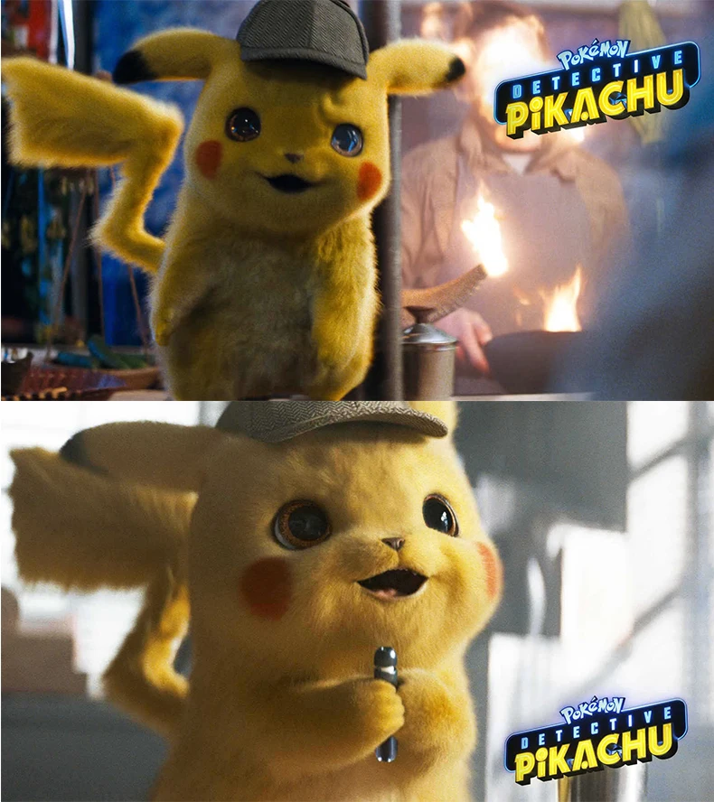 28cm Original Detective Pikachu Plush Toy High Quality Cute Anime Toys Children Gift Toy Kids Cartoon Peluche Pikachu