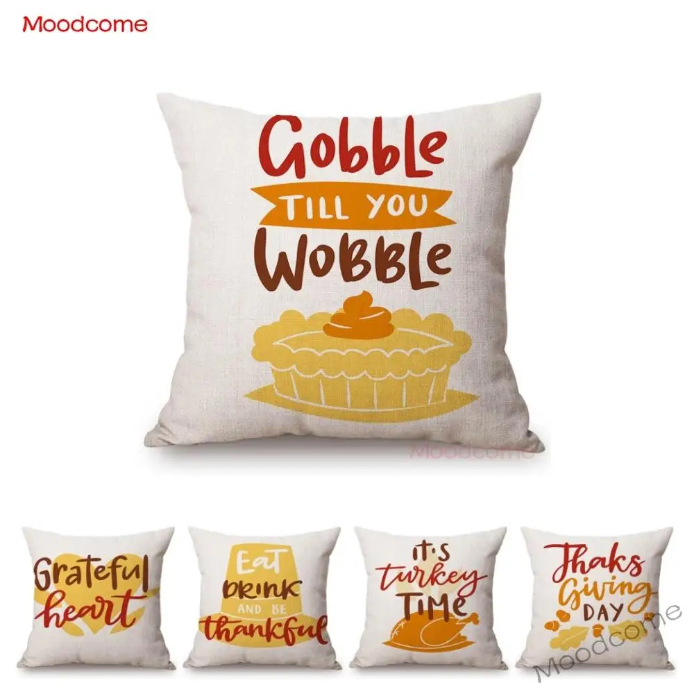 Мягкий чехол из хлопка и льна с принтом букв в скандинавском стиле | Дом сад