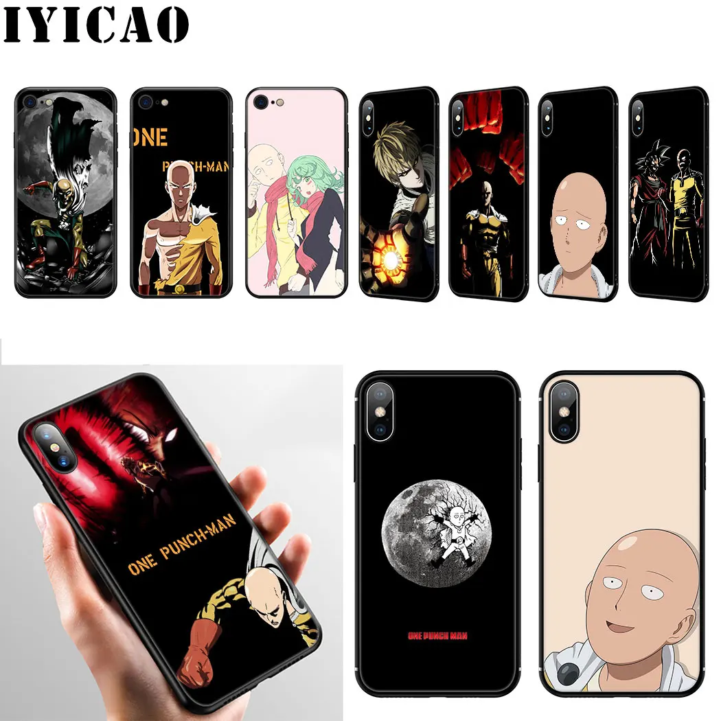 Крутой Мягкий силиконовый чехол One Punch Man для iPhone 11 Pro Max XR X XS 6 6S 7 8 Plus 5 5S SE