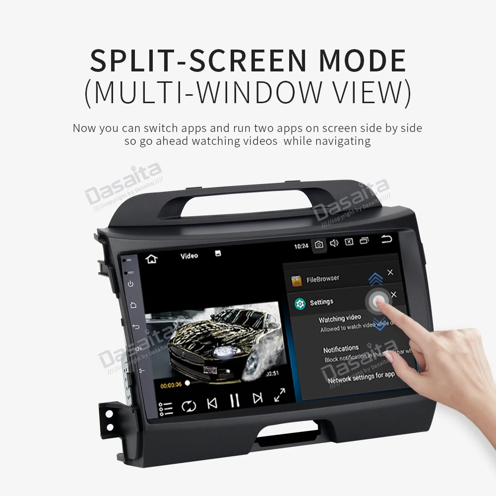 Android 10 0 Автомобильный мультимедийный плеер для KIA Sportage R 2011 2012 2013 2014 2015 Радио 1 din GPS