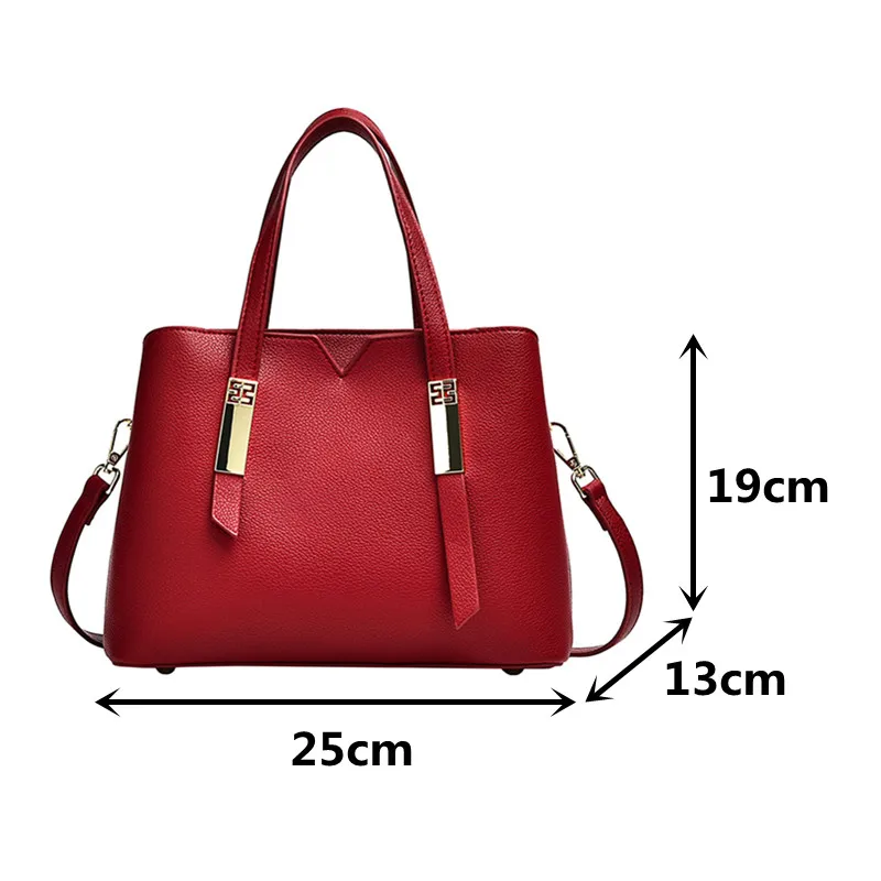 

Classic Black Women Handbag Brand Designer Shoulder Bags Top Handle Tote Bag Small Pu Leather Ladies Crossbody Messenger Bag Sac