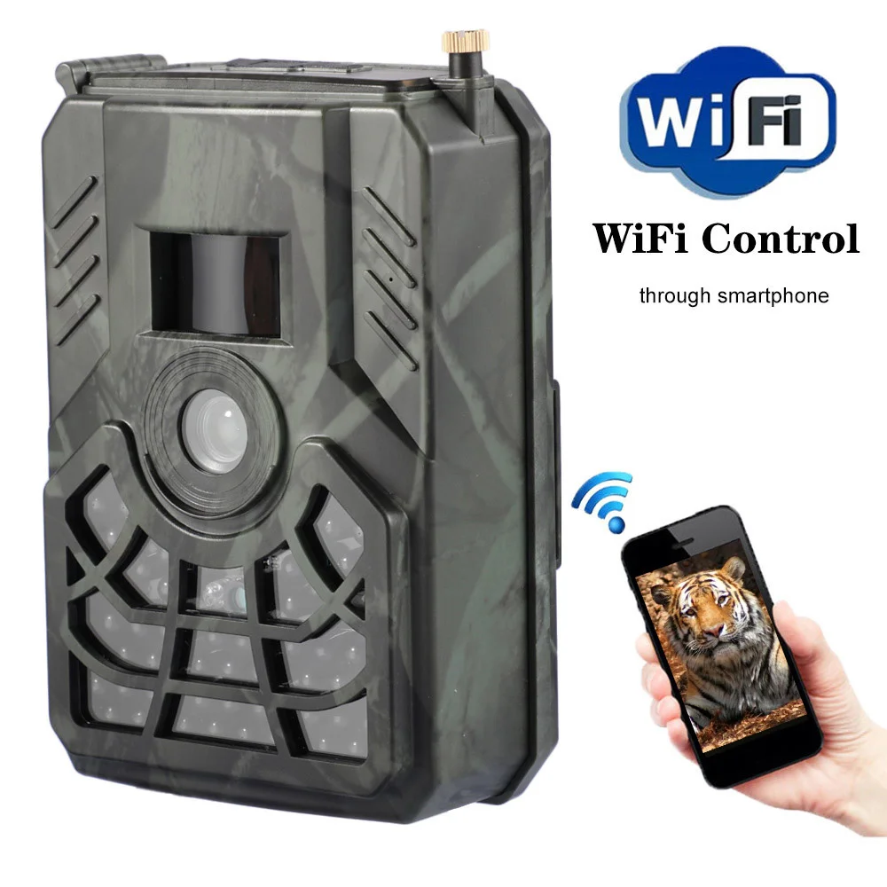 

PR300C Wifi Hunting Camera 24MP Wildlife Trail Camera PIR Infrared Night Vision Wireless APP Surveillance Scouting Photo Traps