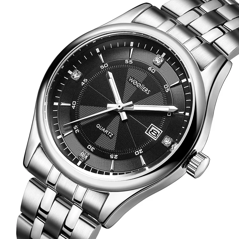 Люксовый бренд мужские часы 30 м водонепроницаемые с датой спортивные Кварцевые