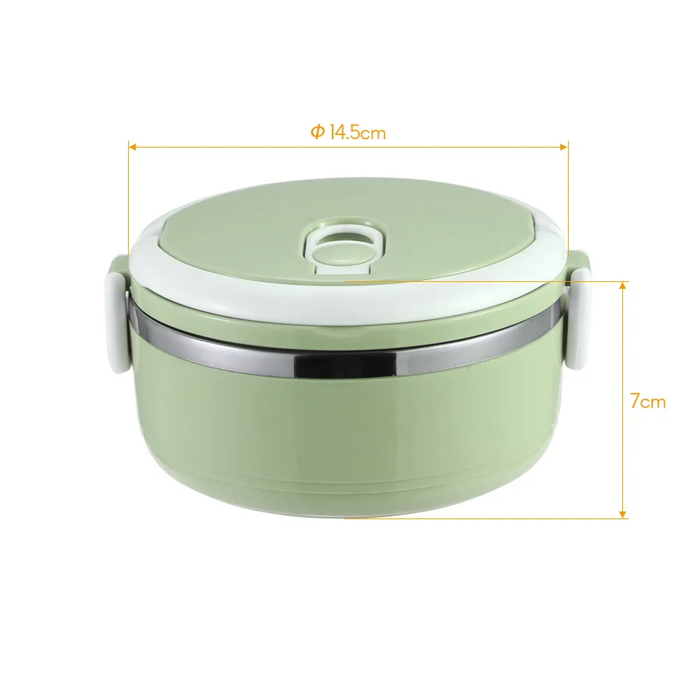 Изолированный Ланч бокс Bento из нержавеющей стали портативный однослойный