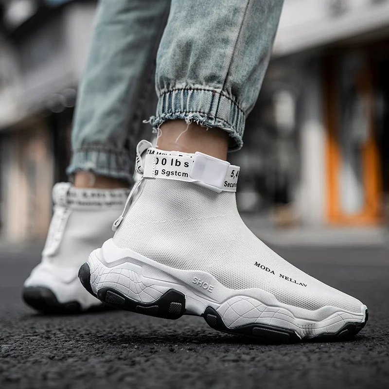 Мужские кроссовки мужские носки дышащая Спортивная обувь для улицы сетчатые