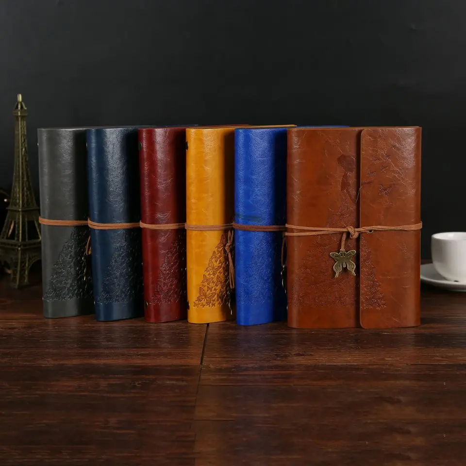 

Vintage Notebook Kraft Paper Travel Handy Diary Party Signature Guest Books