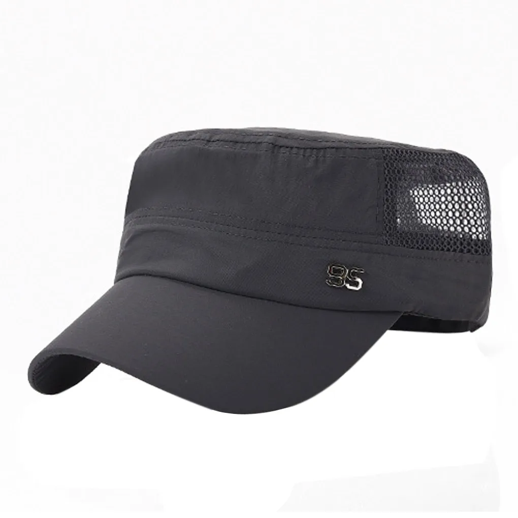 

Adjustable Outdoor Sun Hats Mens Summer Sport Snapback Cotton Baseball Cap Men Women Hip Hop Dad Mesh Hat Cap Quick Dry Flat
