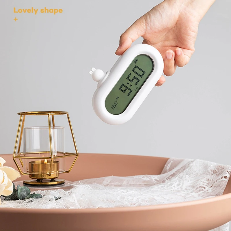 

Cute TV Cartoon Alarm Clock Portable Multi-Functional Small Desk Lamp Student Sleepy Dormitory Time Smart Clock