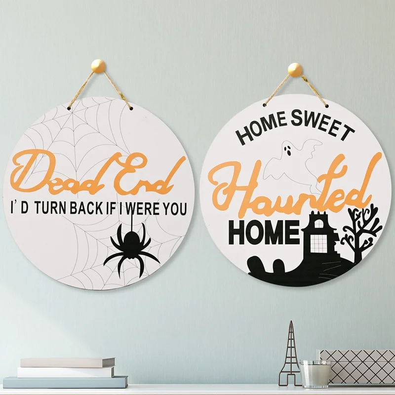 

Halloween Party Decorations 2021 Halloween Decoration Party Thrilling Spider Halloween Hanging Sign for Outdoor Door Decoration