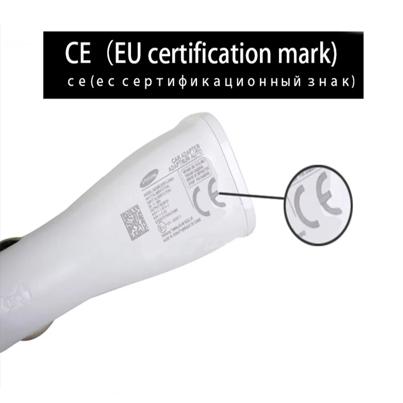 Автомобильное зарядное устройство Samsung 2 USB порта кабель Micro –Type-C чёрное/белое |