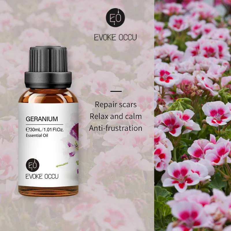 

Geranium Pure Essential Oil For Candle Soap Making Perfume Air Freshering Diffuser Skin Care Floral Fragrance Oil