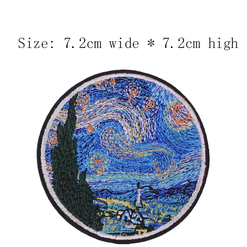 Бесплатная доставка картина маслом деревня высота 7 2 см вышивка нашивка утюгом