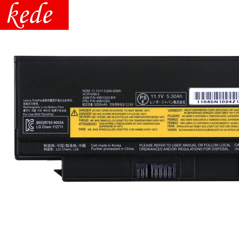 Kede Оригинальный аккумулятор для Lenovo Thinkpad X220 X220I X220S X230 X230I 45N1172 45N1022 45N1024 45N1025 6