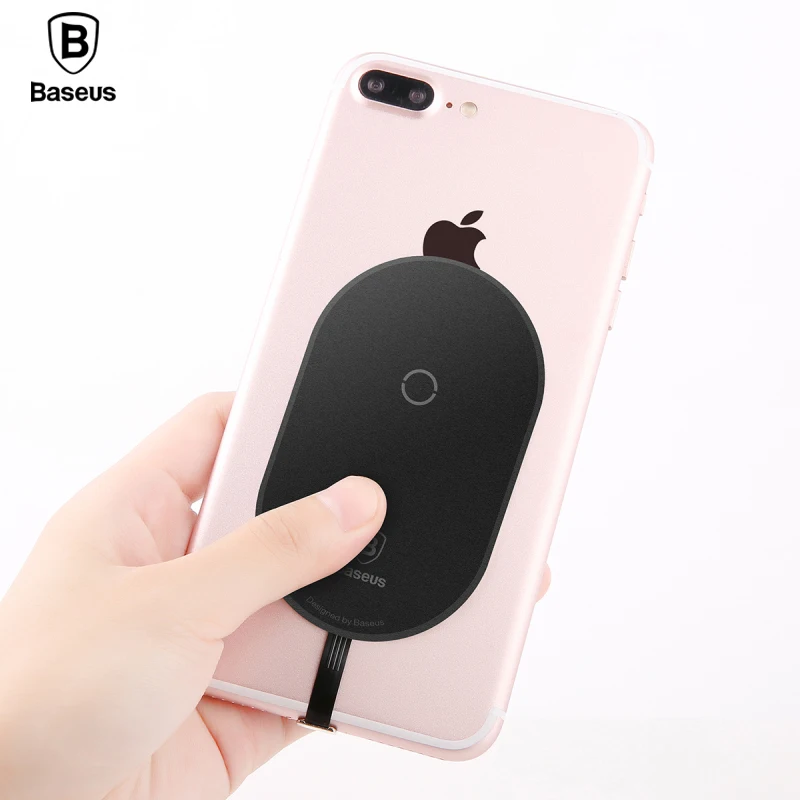 Baseus Qi Беспроводное зарядное устройство приемник для iPhone 7 6 6s Plus беспроводной зарядный адаптер рецептор для samsung Micro usb type C Телефон