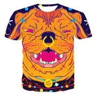 Лето 2021, футболка с 3D принтом для мужчин и женщин, забавный Повседневный Топ с принтом животных, забавная дизайнерская футболка, футболка с коротким рукавом