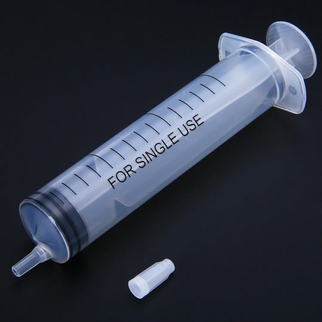 Translucent Measuring Syringe 50ml Plastic With Cover Nutrient Hydroponics For Accurately Measured |
