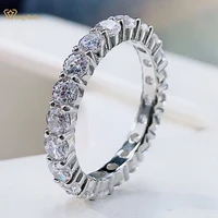wong rain 100 925 sterling silver created moissanite gemstone wedding band romantic couple ring fine jewelry gifts wholesale