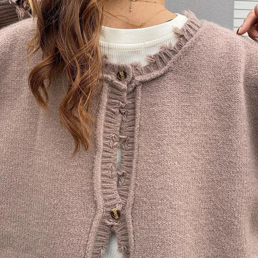 Свитер женский повседневный Свободный пуловер с длинным рукавом в японском и