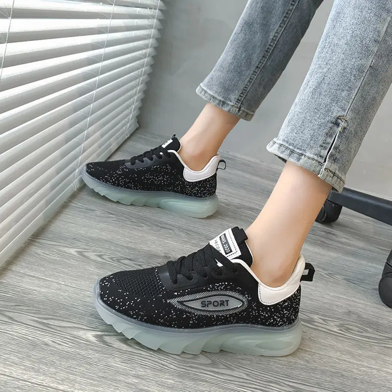 

Flying coconut sneakers women's 2021 new spring and summer breathable mesh top versatile net red casual daddy running shoes
