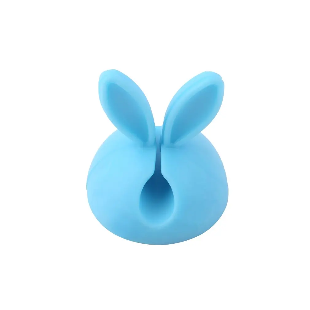 4pcs Multipurpose Rabbit Earphone Cable Cord Wire Line Organizer Clips Fixer Fastener Holder Creative Design | Электроника